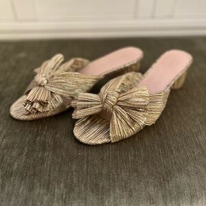 Loeffler Randall Gold Mules with Elegant Style